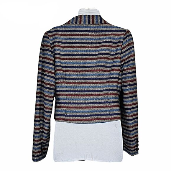 Tulle by Anthropology Tulle Striped Blazer/Jacket Size S - Picture 2 of 7